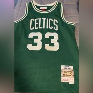 Mitchell & Ness Hardwood Classics Green Jersey Larry Bird youth